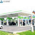 Hot sale steel space frame structures petrol station canopy gas station roof